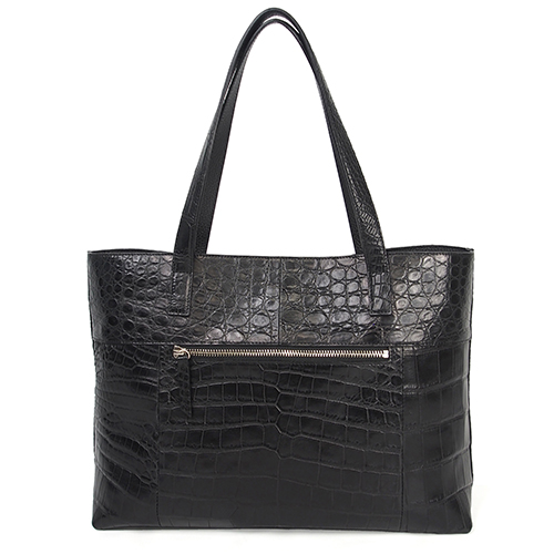 極美品 JRA クロコダイル トートバッグ センター取り マットクロコ A4可 カワノバッグ / 【日本製】 センター取り マット クロコダイル