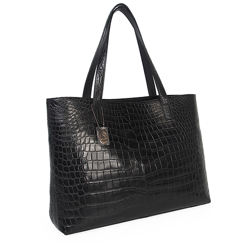 極美品 JRA クロコダイル トートバッグ センター取り マットクロコ A4可 カワノバッグ / 【日本製】 センター取り マット クロコダイル
