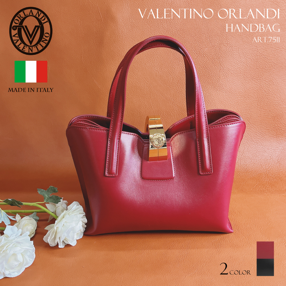 2025 秋冬 イタリア製 本革 牛革 3WAY ハンドバッグ レディース Valentino Orlandi ヴァレンティノ・オルランディ art.7511