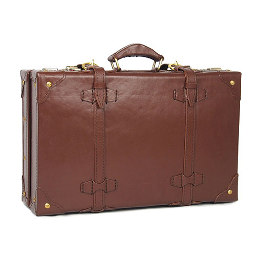 【数量限定 チョコ色】 牛革　トランクケース　ビジネス　ヌメ革　本体40cmサイズ 本体55cmサイズ 本体65cmサイズ　ハンドメイド　ベジタブルタンニンなめし choco　チョコ