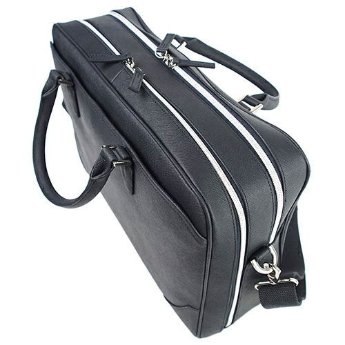 牛革 本革 メンズ 軽量 ビジネスバッグ A4 ショルダーバッグ 2way サフィアーノレザー KAWANO BAG オリジナル 2wayショルダービジネスバッグ