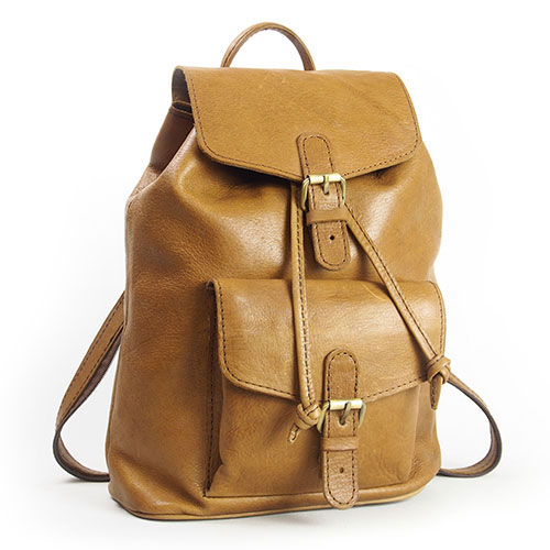 牛革 ヌメ革リュックサック