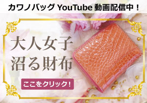Youtubeの2つ折りクロコ財布
